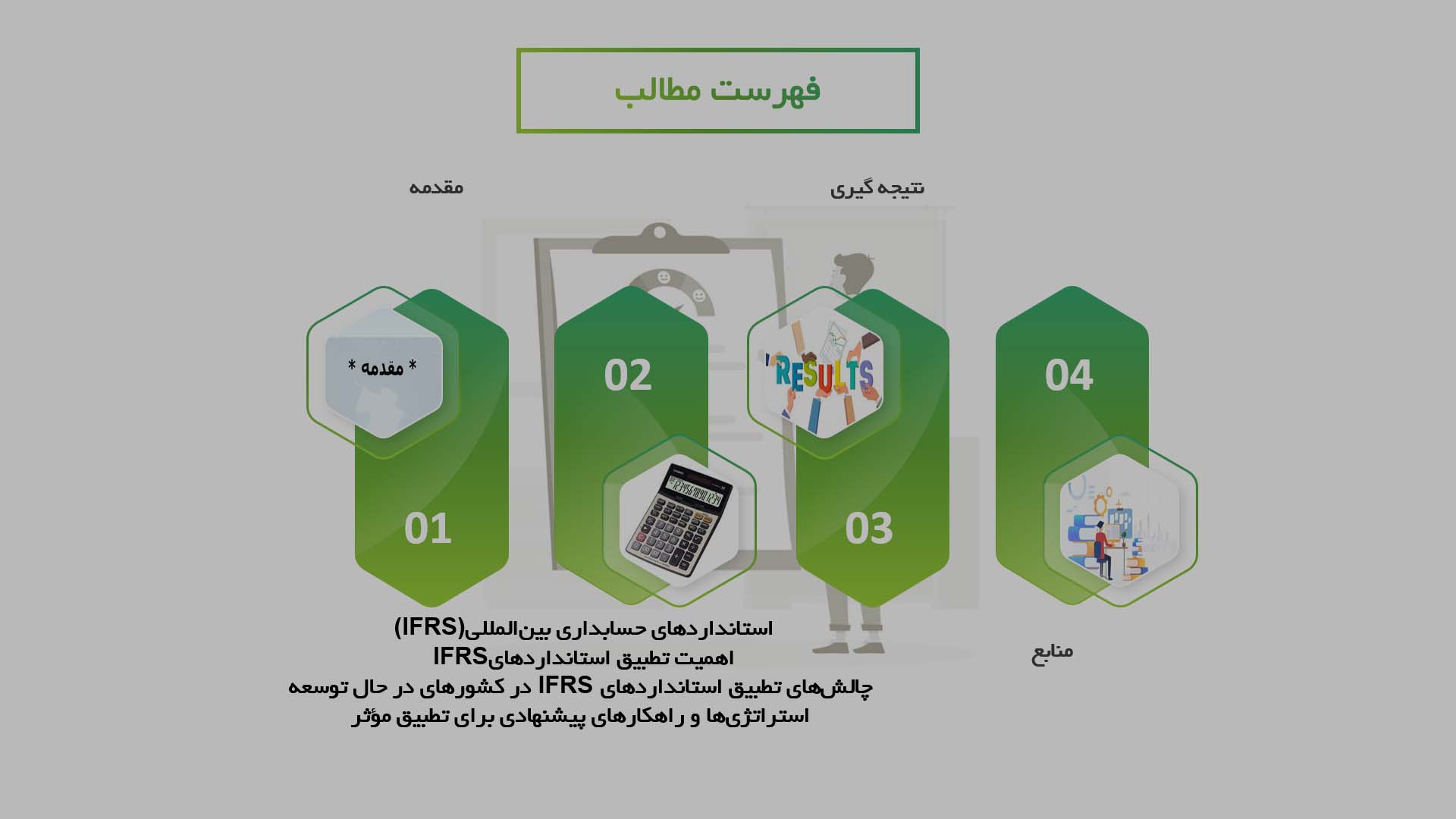 پاورپوینت تطبیق استانداردهای حسابداری بین‌المللی در کشورهای در حال توسعه